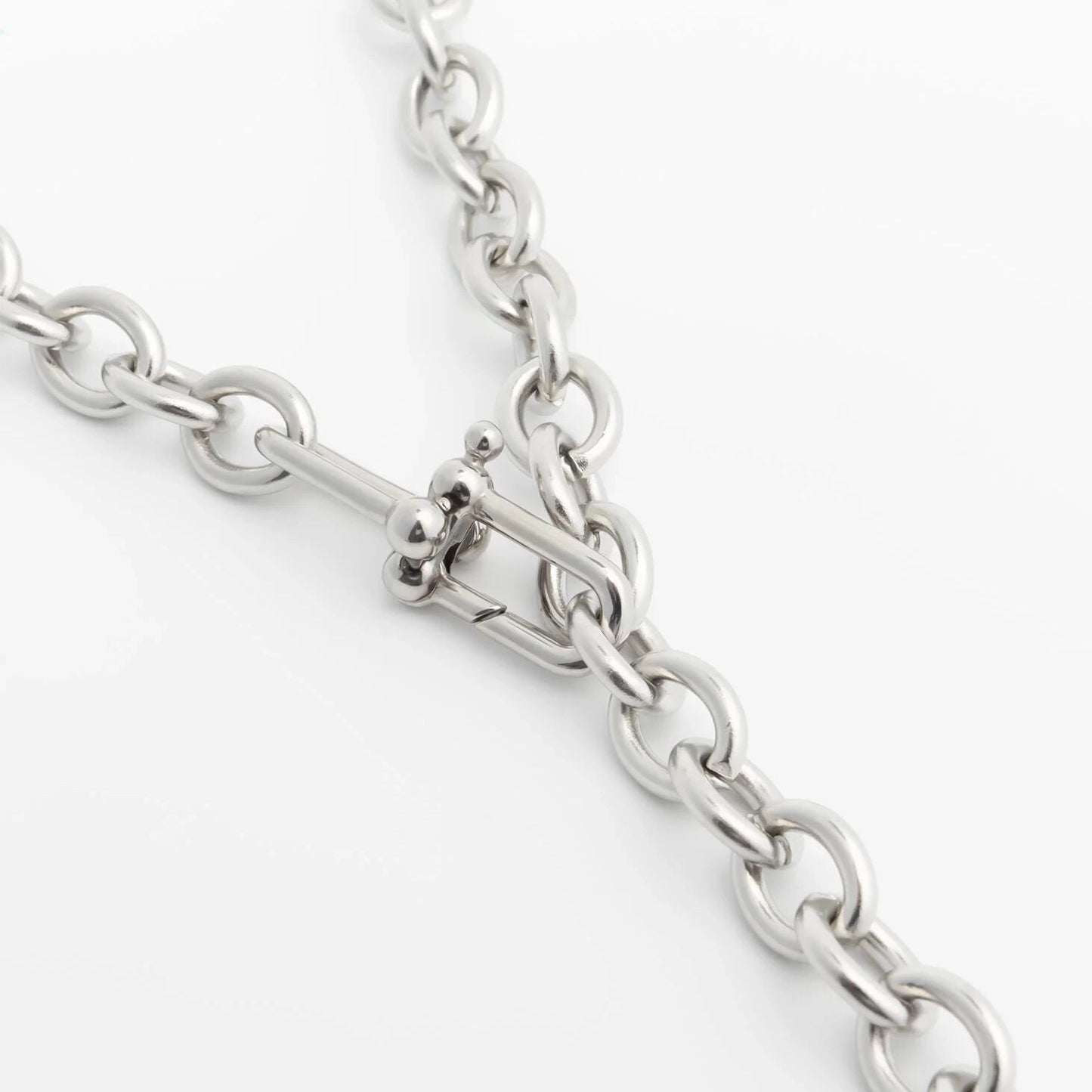The Y Necklace in Stainless Steel