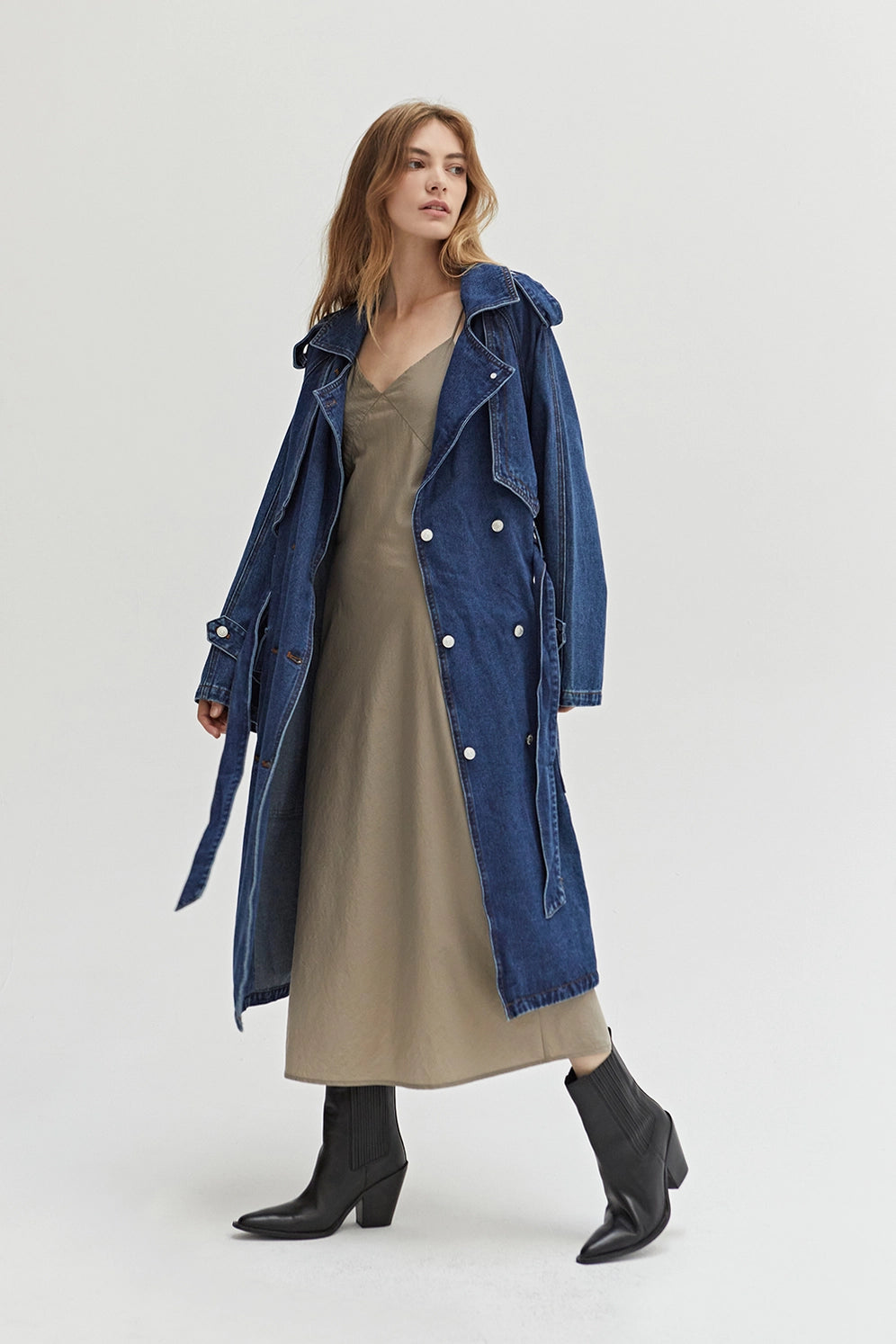 Jaylene Denim Trench Coat – Minky Mink Jaylene Denim Trench Coat – Minky Mink