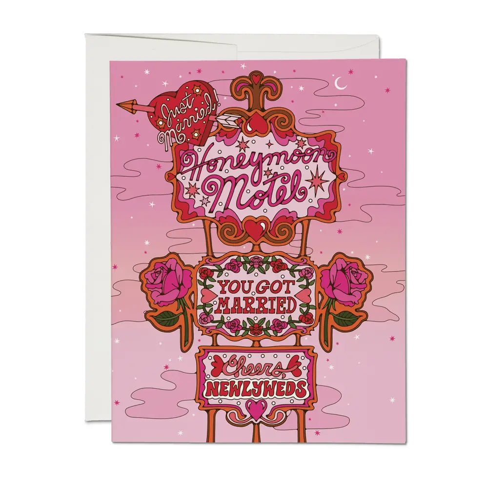 Honeymoon Motel Greeting Card