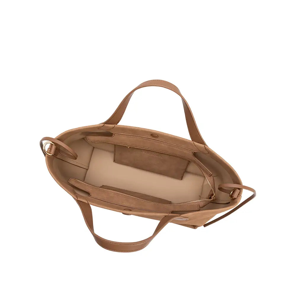 Jill Tan Suede Recycled Vegan Tote Bag