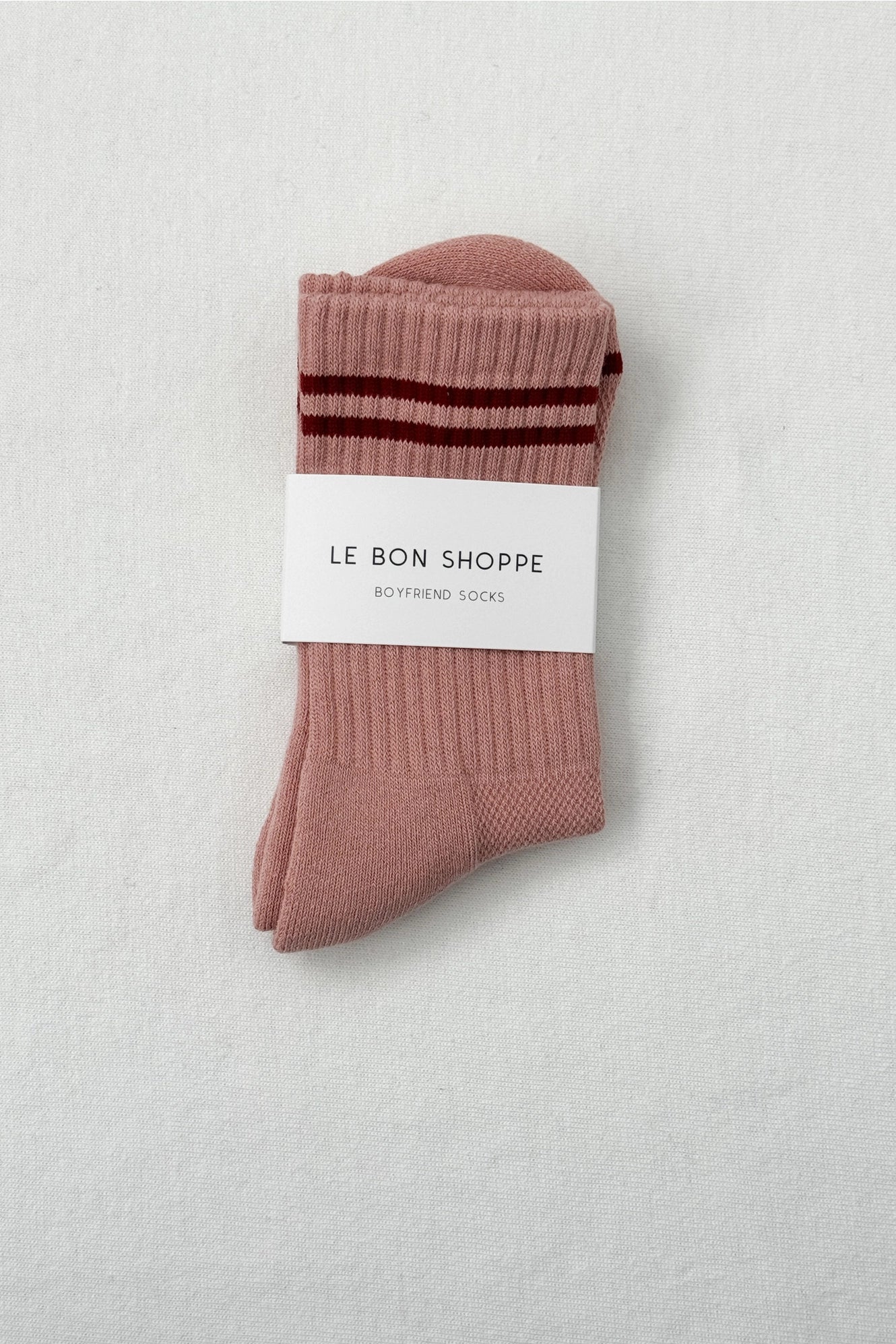 Boyfriend Socks in Vintage Pink
