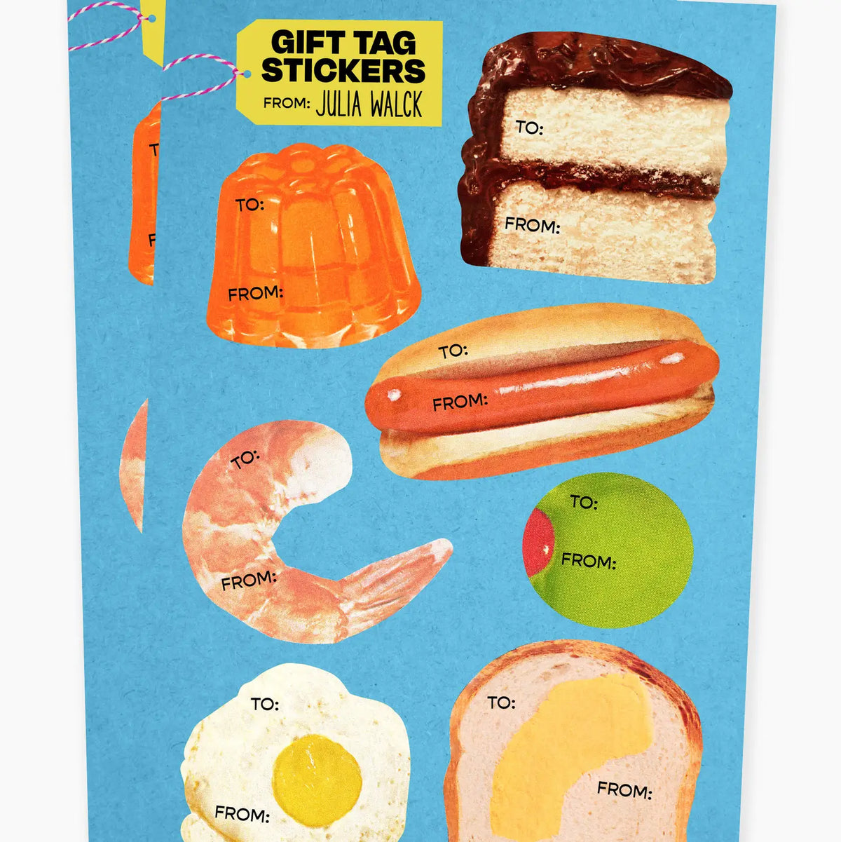Foodie Gift Tag Stickers