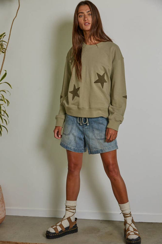 Star Cotton Pullover