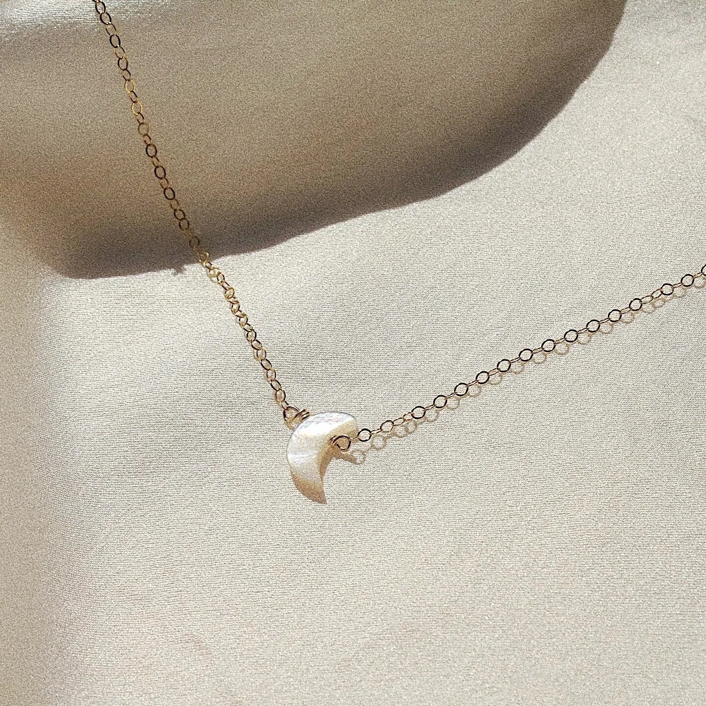 Crescent Moon Dainty Necklace