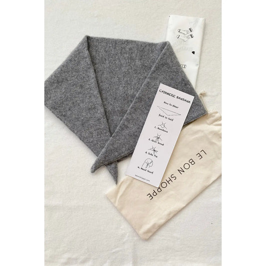 Cashmere Bandana in Grey