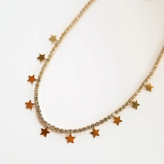Julietta Star Charm Tennis Necklace