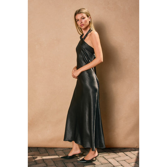 Moon City Halter Neck Midi Dress