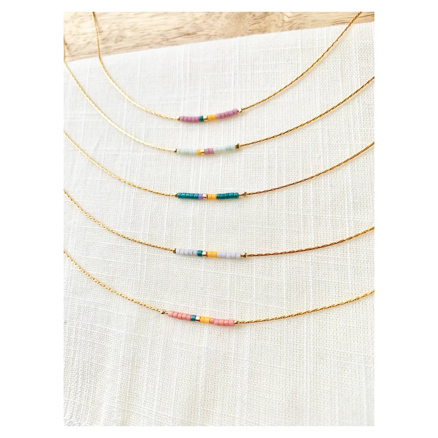 Minimalist Beaded Necklace