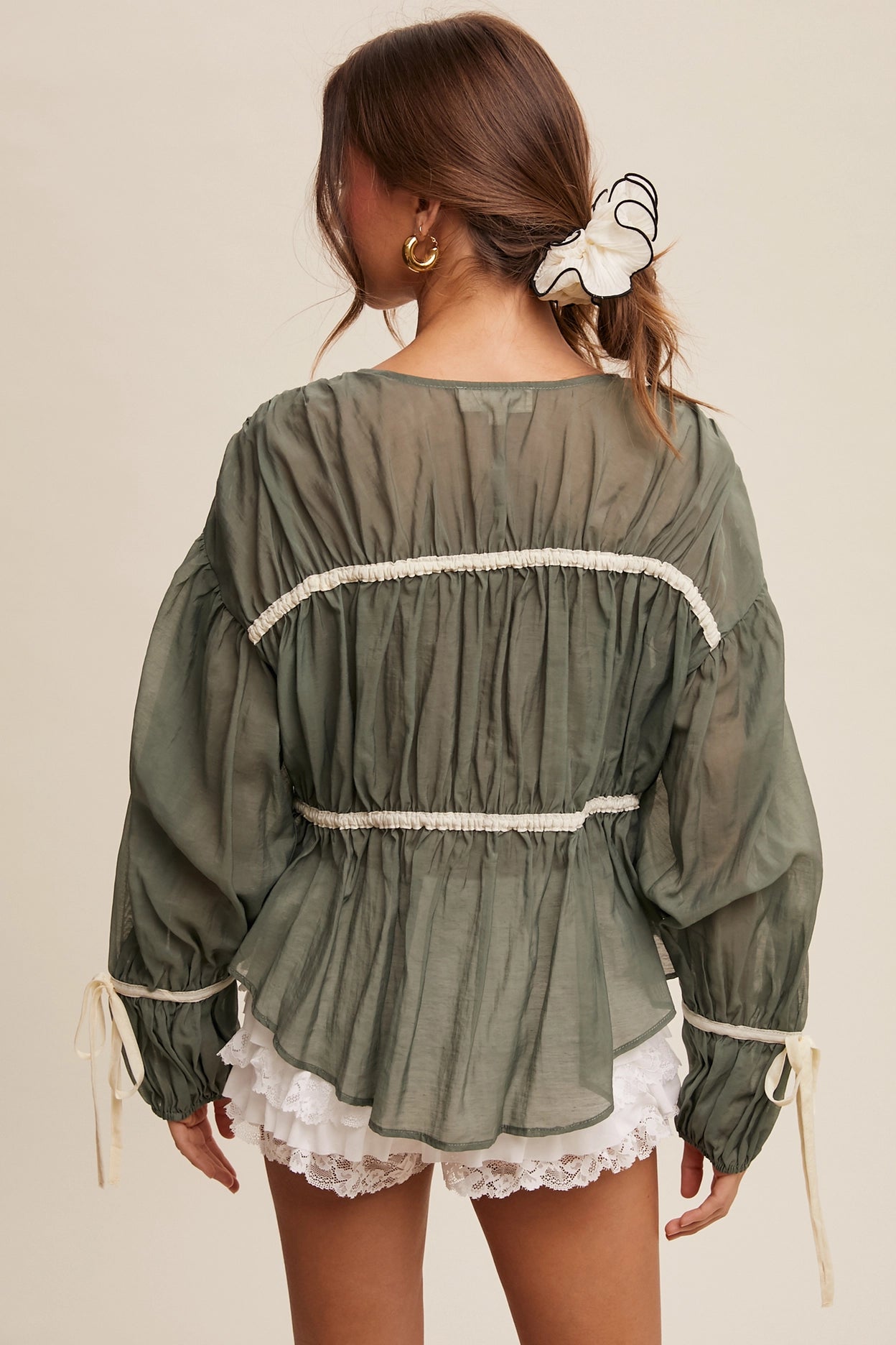 Ribbon Tie Blouse