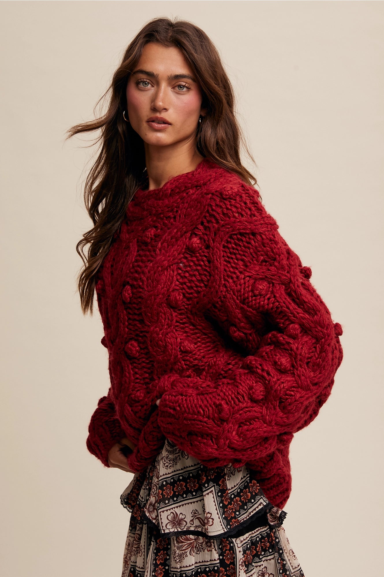 Chunky Cable Knit Sweater