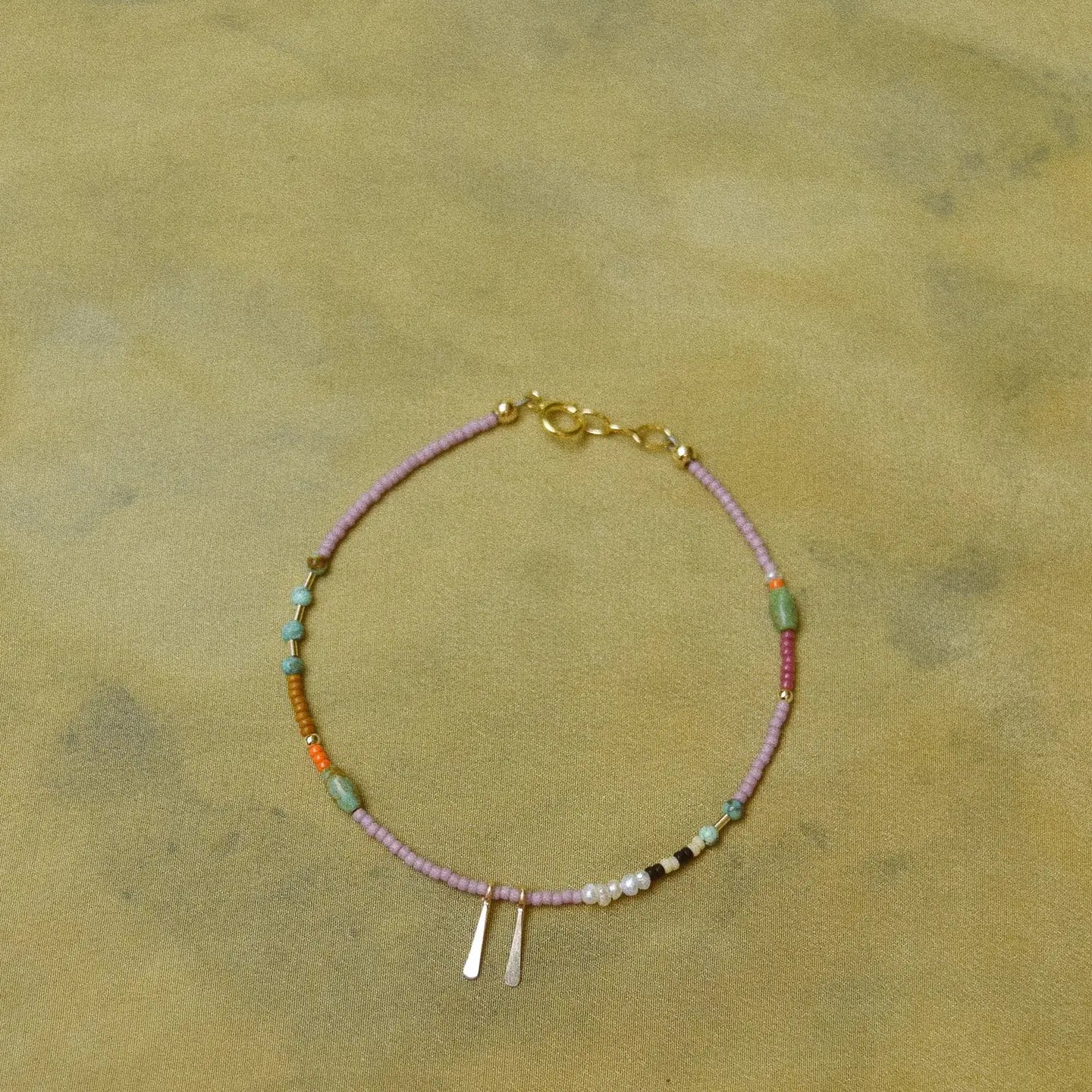 Single Strand Anklet in Lilac