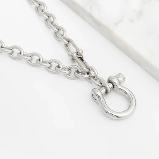 The Y Necklace in Stainless Steel