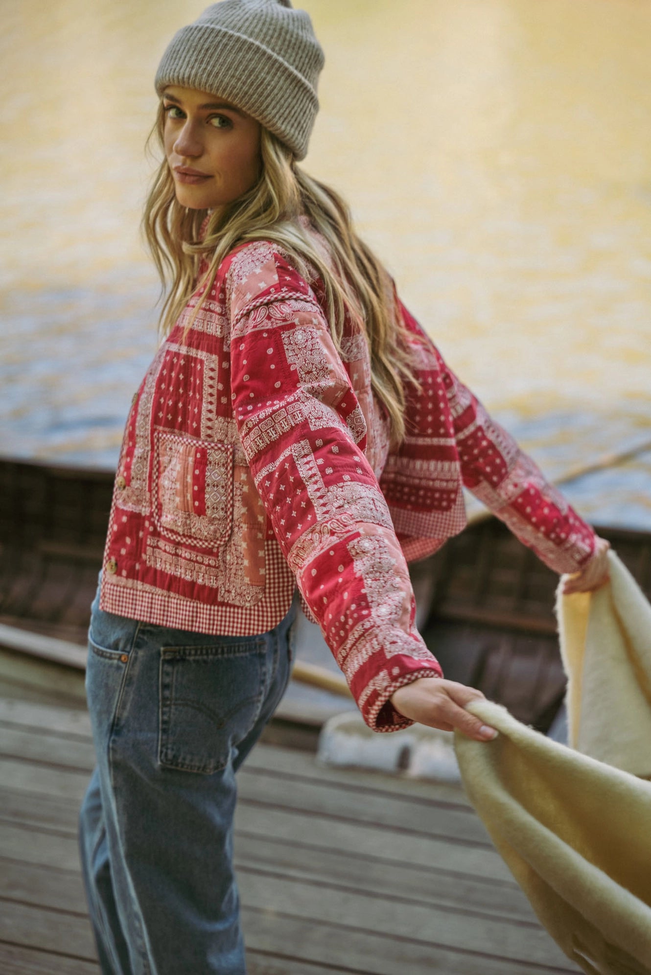 Bandana Patchwork Quilted Jacket – Minky Mink