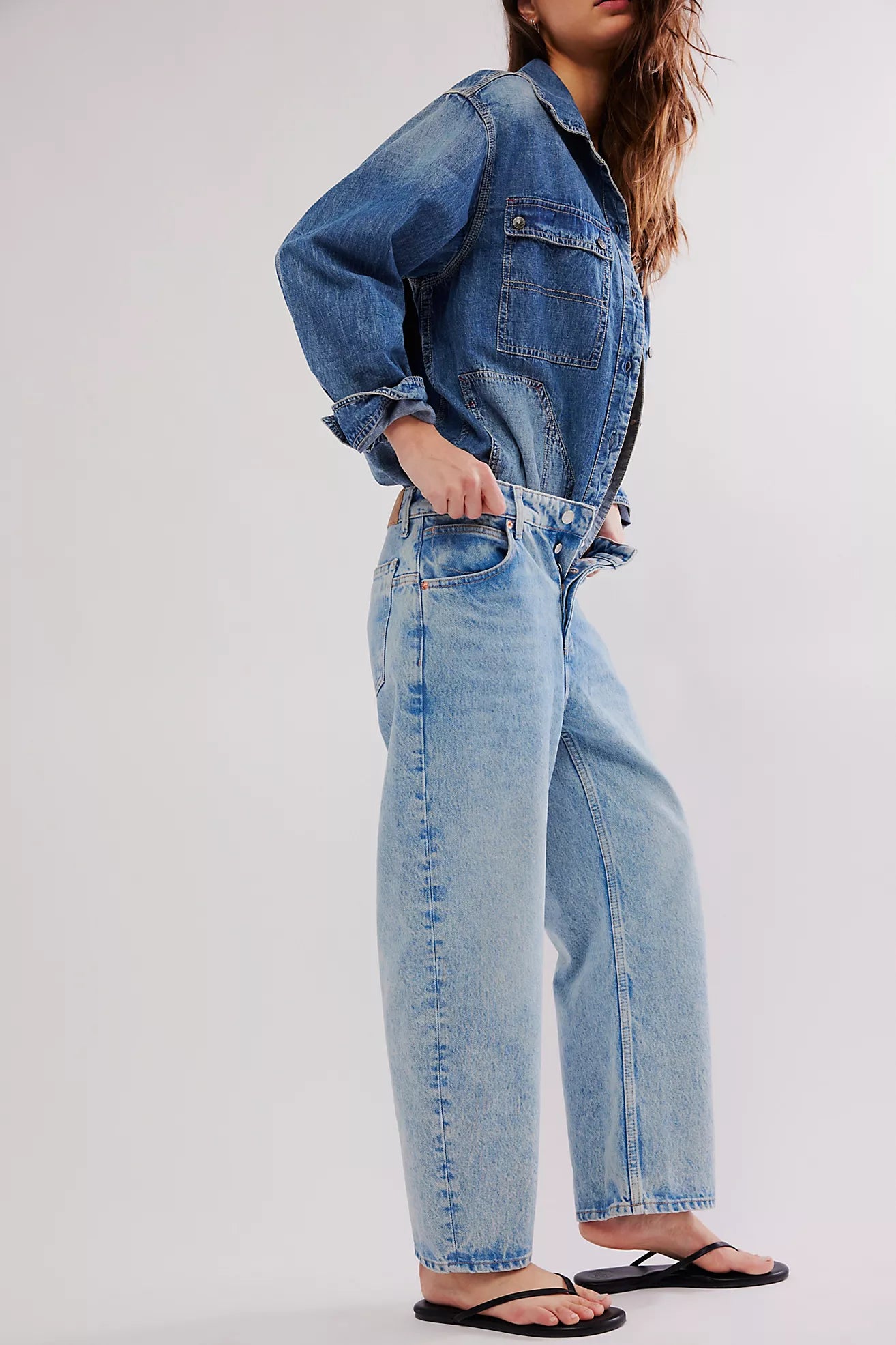 Deep Trance Dropped Boyfriend Jean