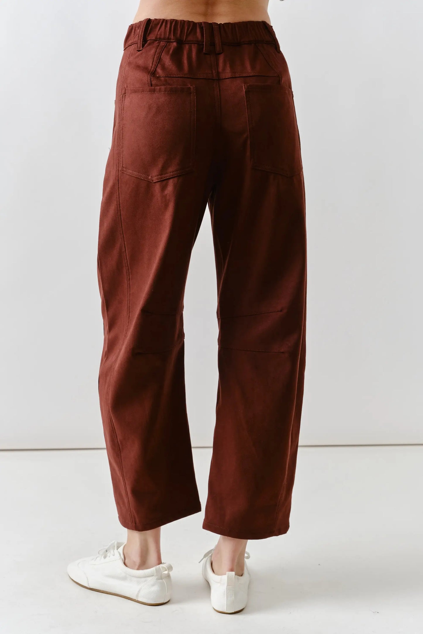 Slouchy Fit Suede Pants