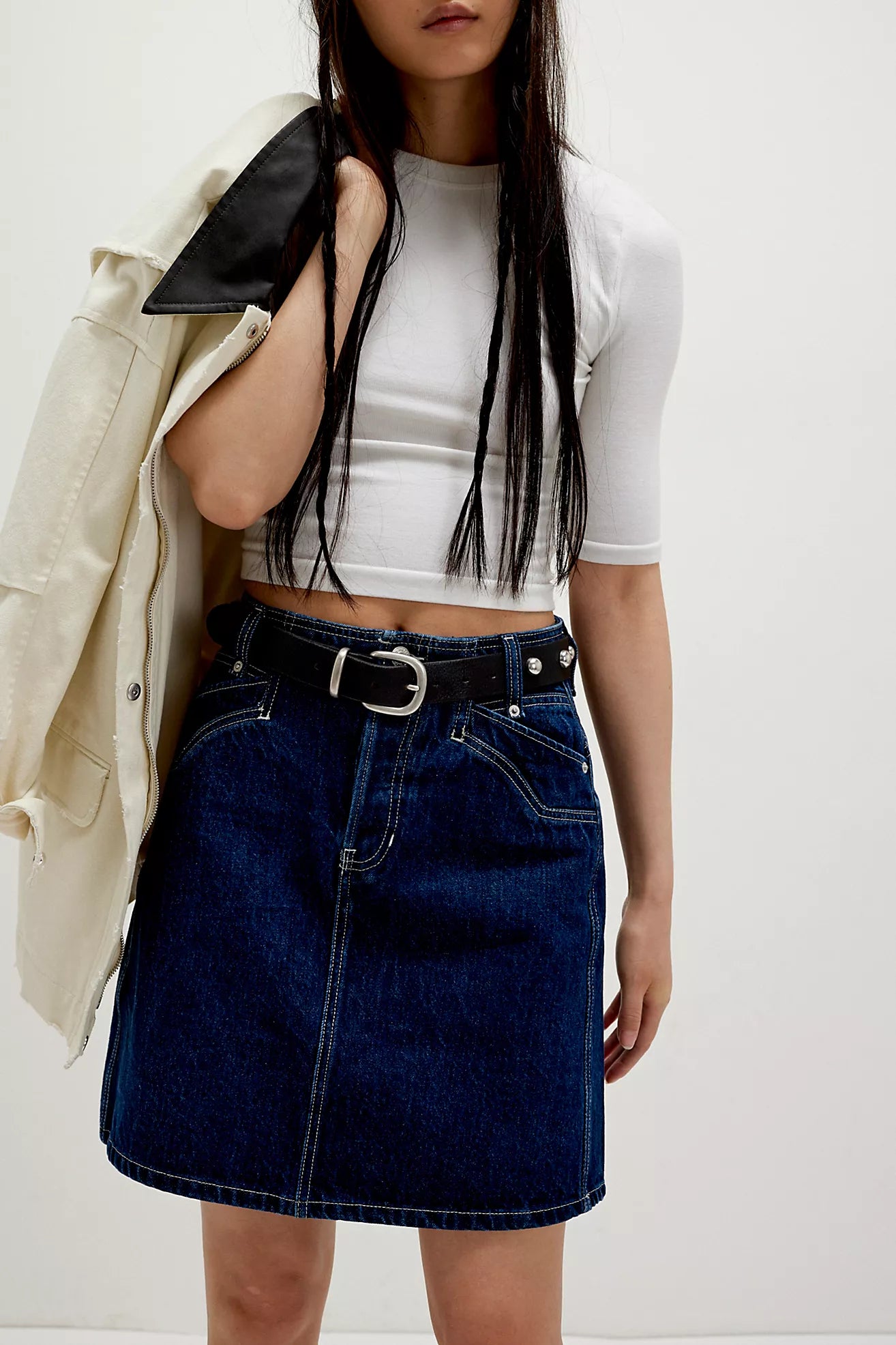 Suzy Denim Midi Skirt