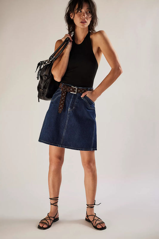 Suzy Denim Midi Skirt