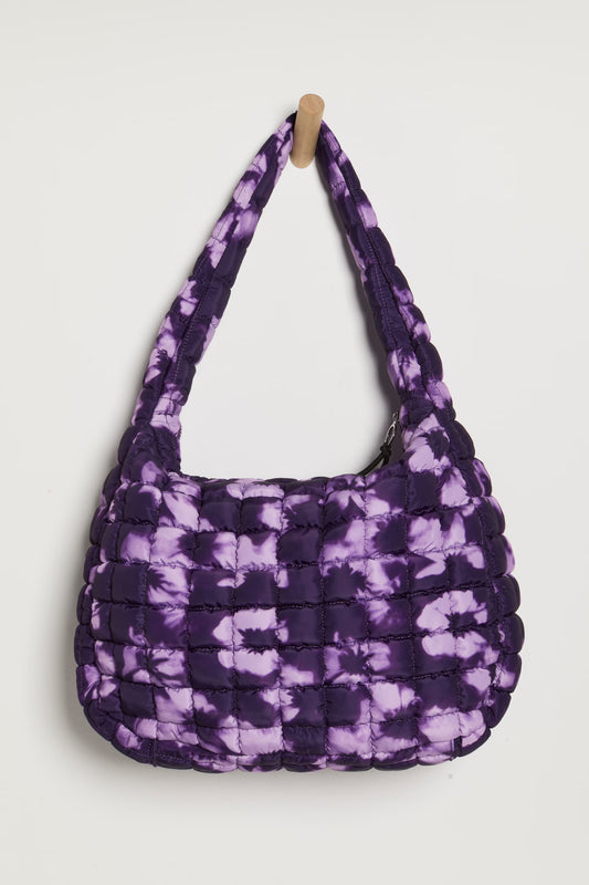 Quilted Carryall Bag - Vivid Violet Tie Dye