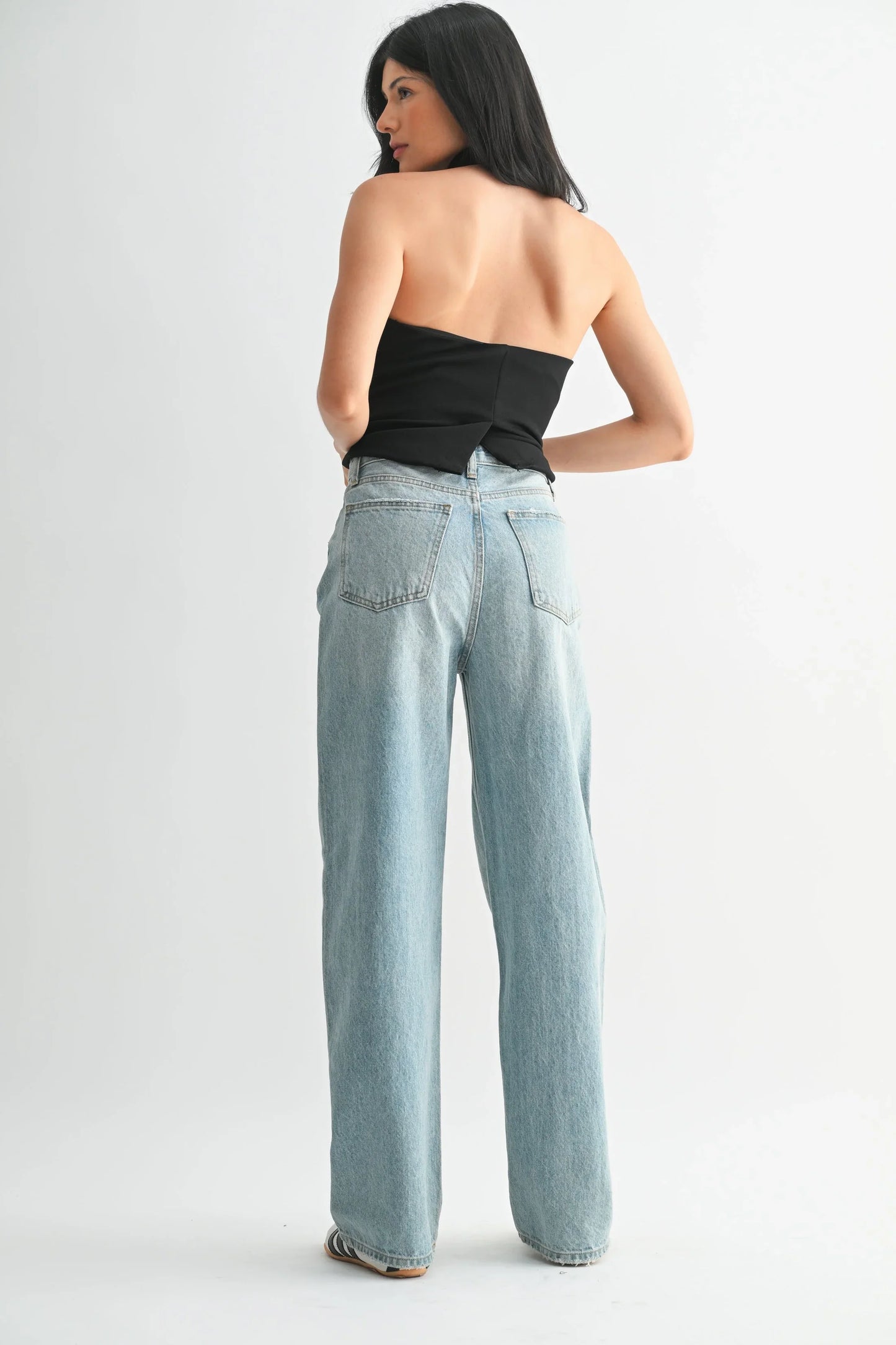 High Waisted Skater Jean