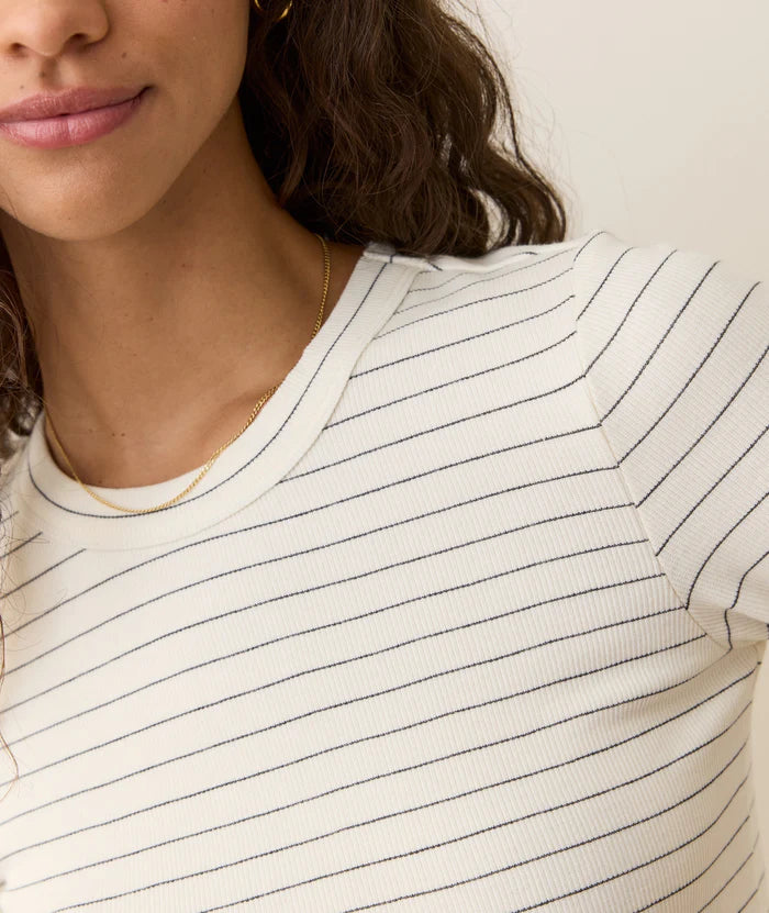 Lexi Sun-In Crew Longsleeve in Stripes