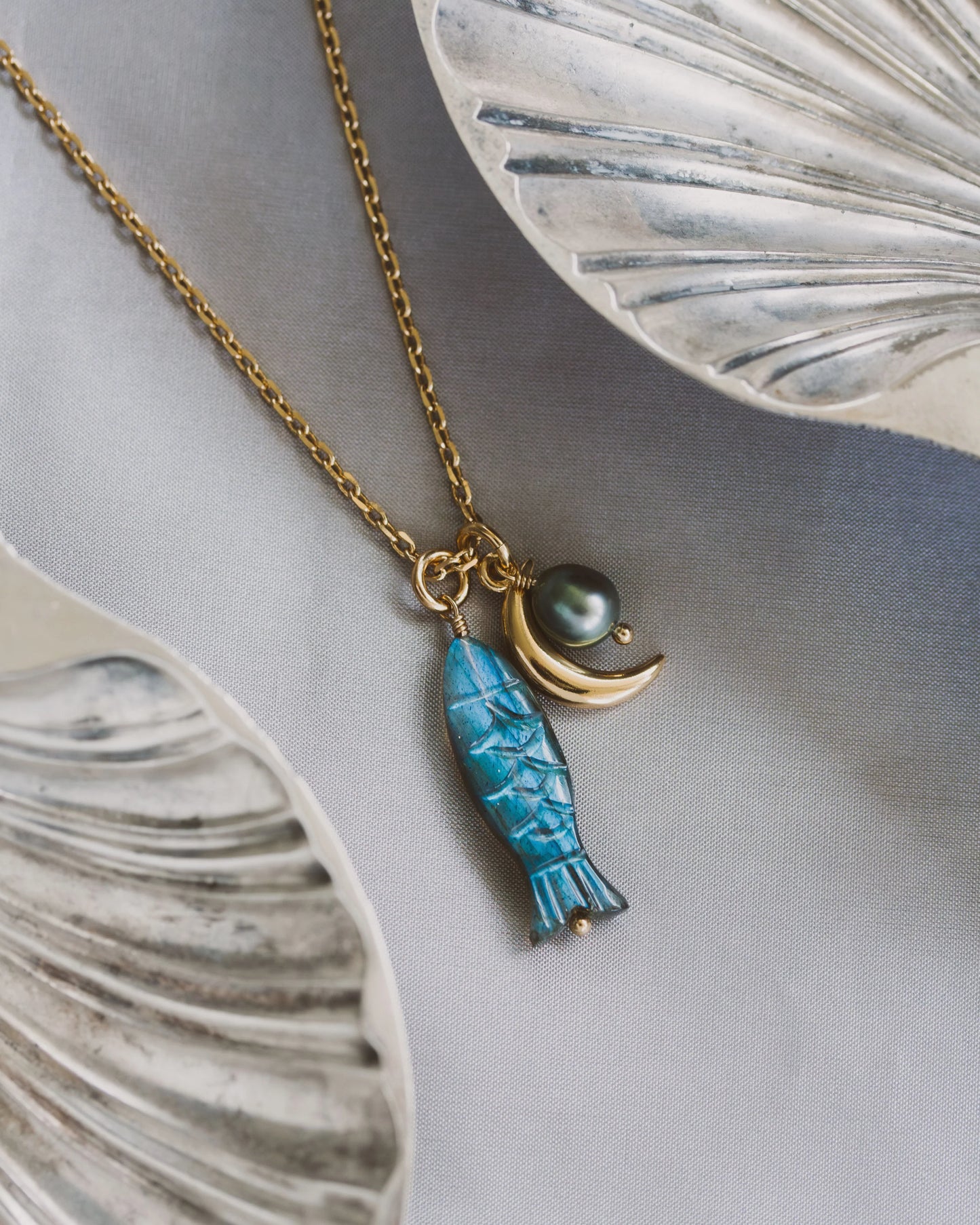 Tapas & Tides Gemstone Charm Longer Length Necklace