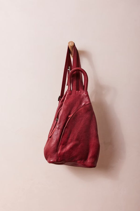 Soho Convertible Sling Bag in Crimson