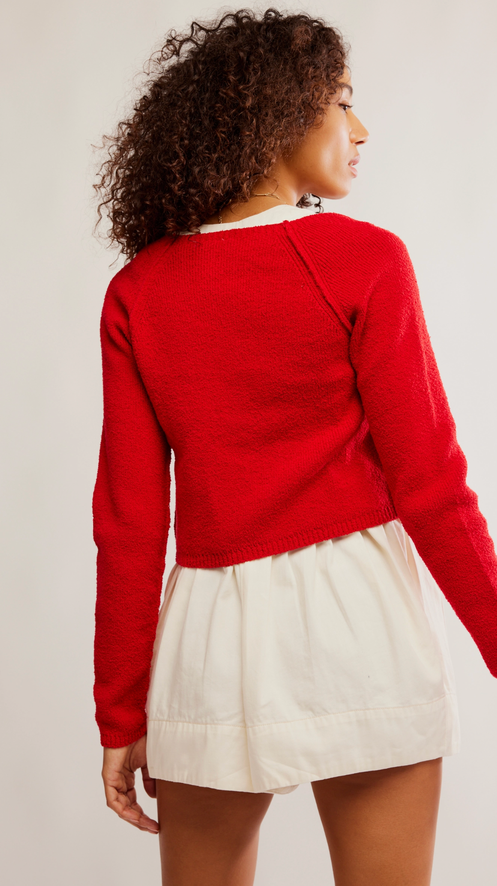 Sydney Shrunken Cardi - Atlas Red