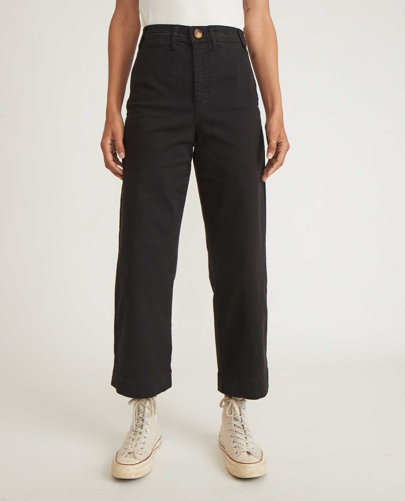 Bridget Crop Pant in Black
