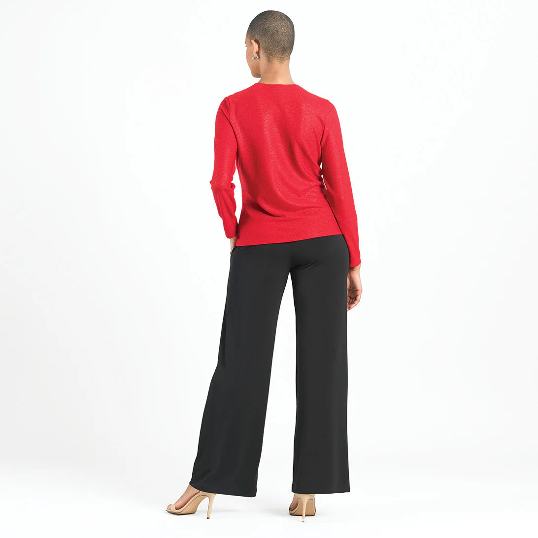 Glimmer Speck V-Neck Tie Top