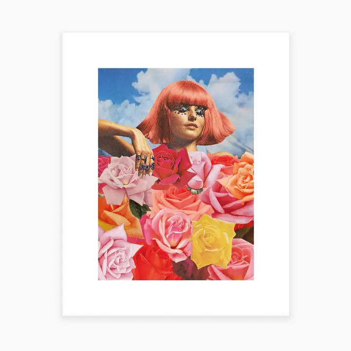 Flowerbed Art Print