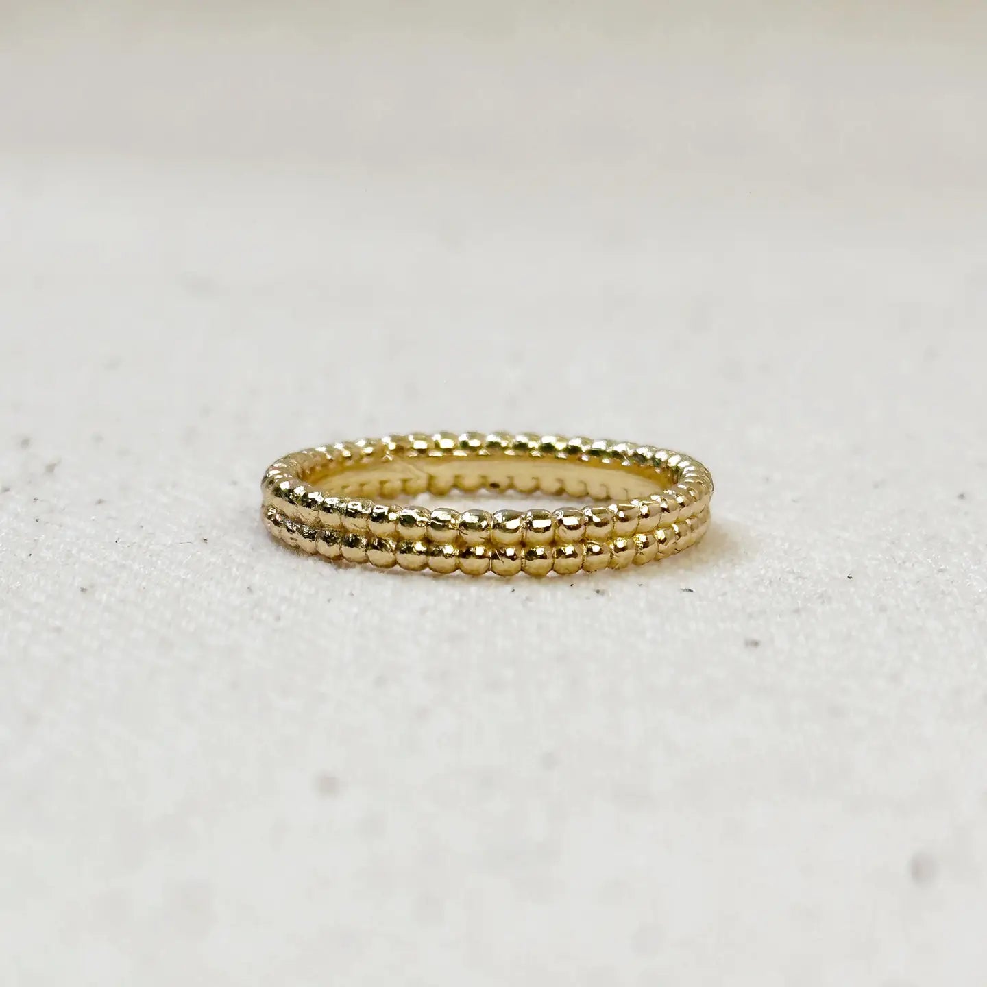 Double Beaded Band Ring