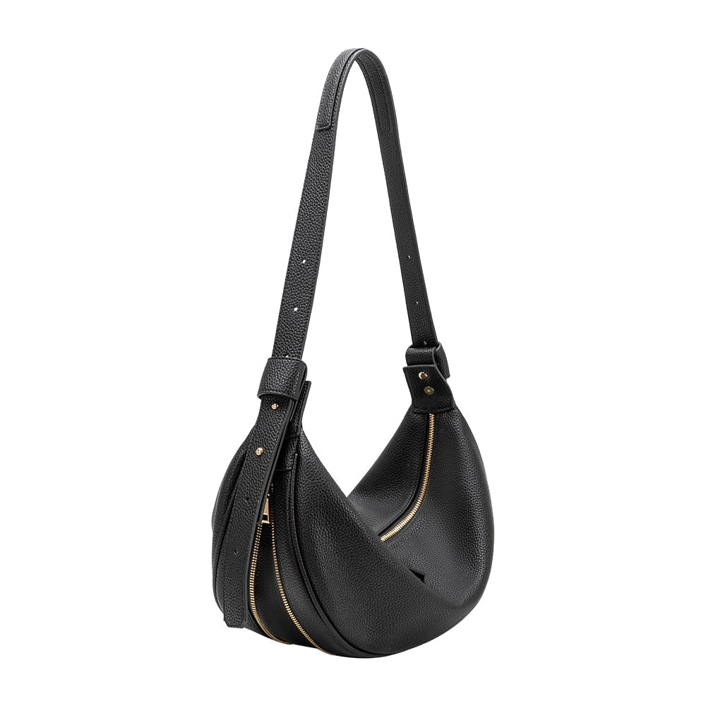 Hayden Black Recycled Vegan Crossbody Bag