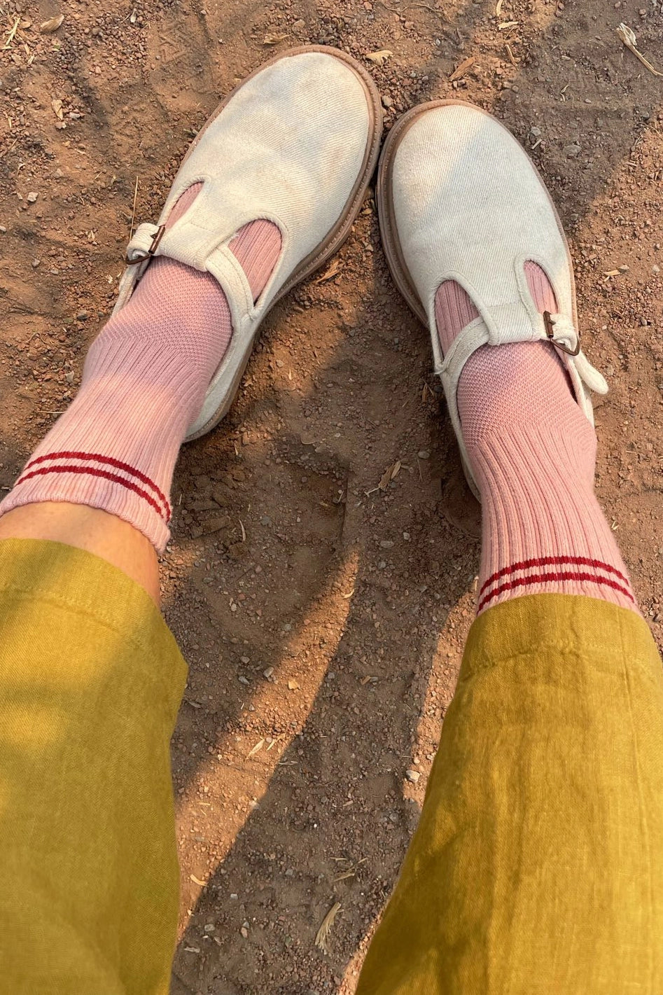 Boyfriend Socks in Vintage Pink