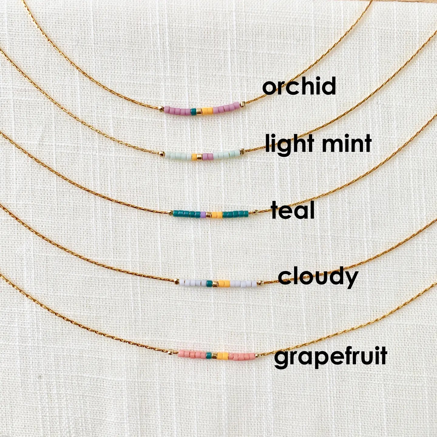 Minimalist Beaded Necklace