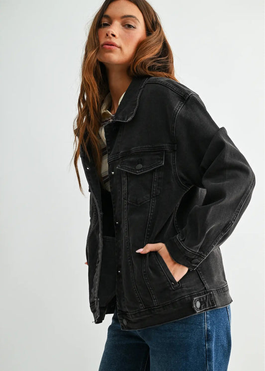 Oversized Boyfriend Denim Jacket