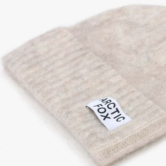 The Mohair Beanie - Alpine Ecru
