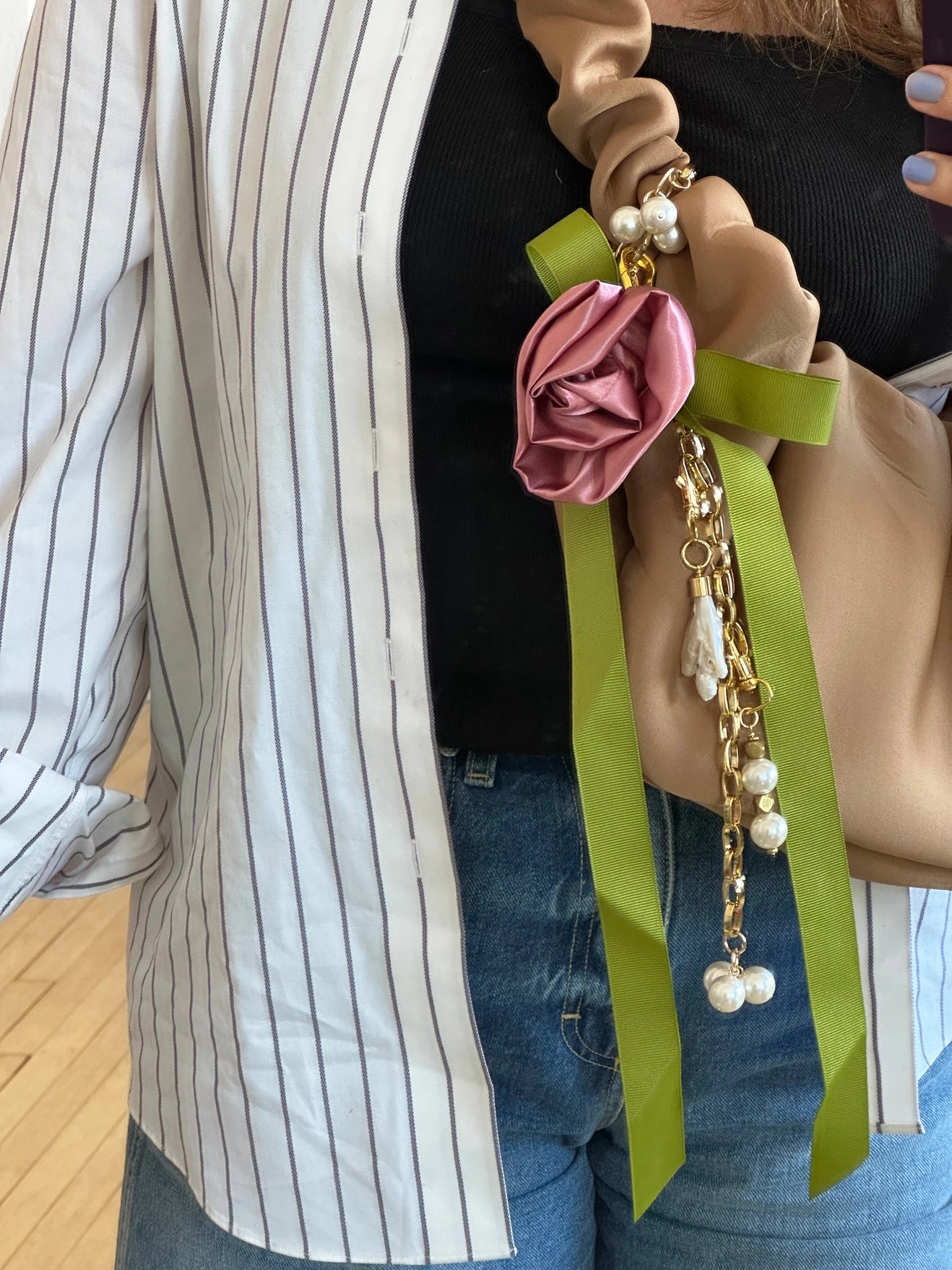 Rosie Bow Bag Charm