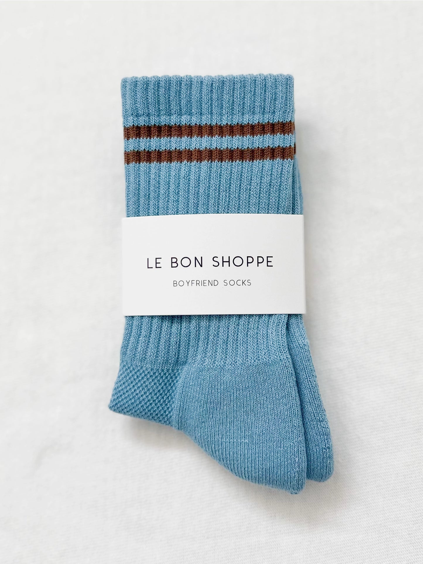 Boyfriend Socks in Powder Blue