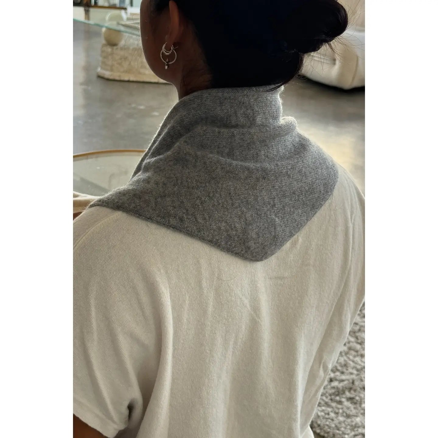 Cashmere Bandana in Grey
