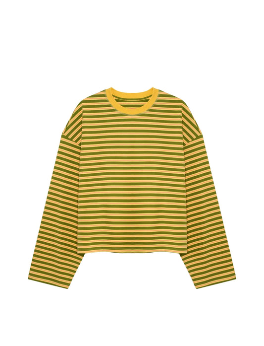 Striped Long Sleeve in Melon