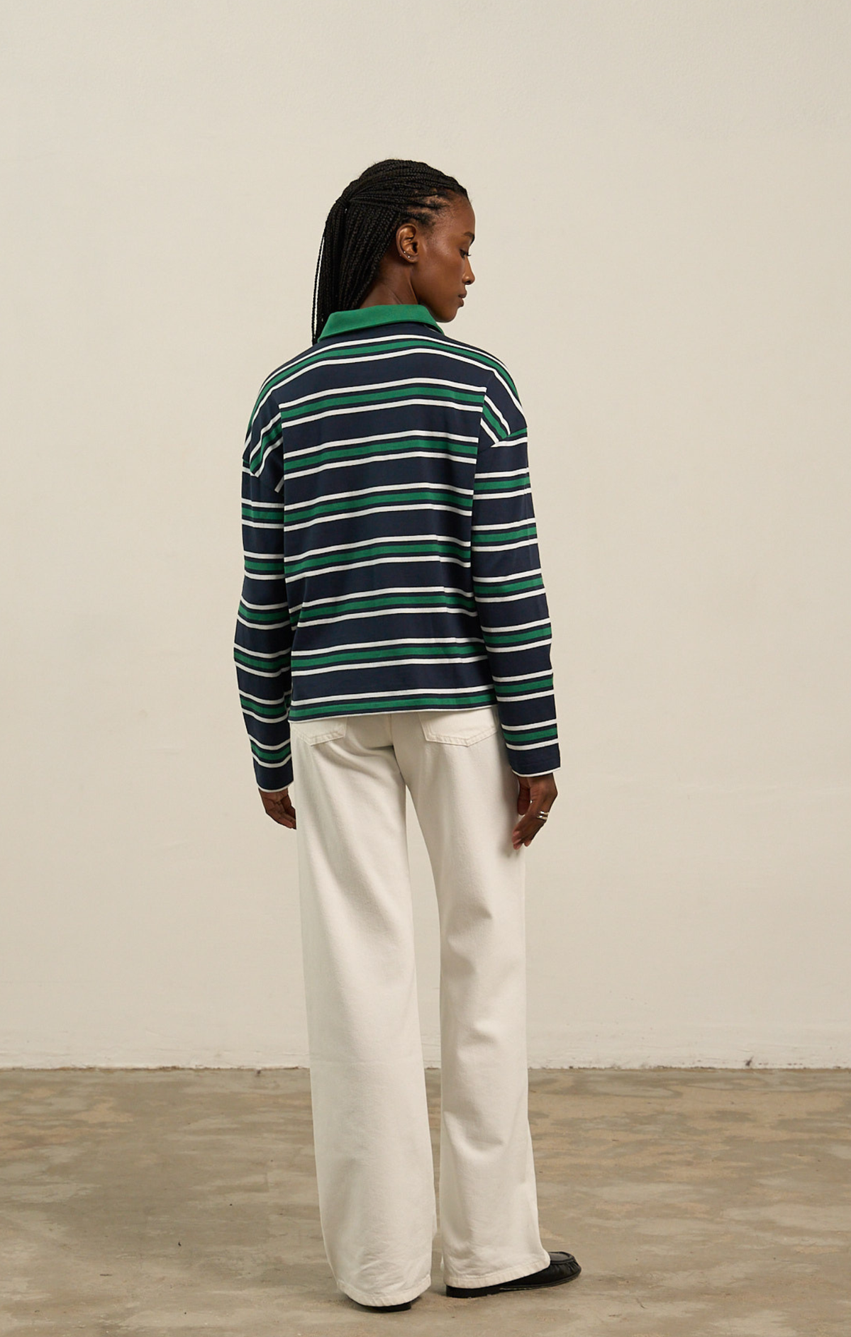 Boxy Polo Pullover