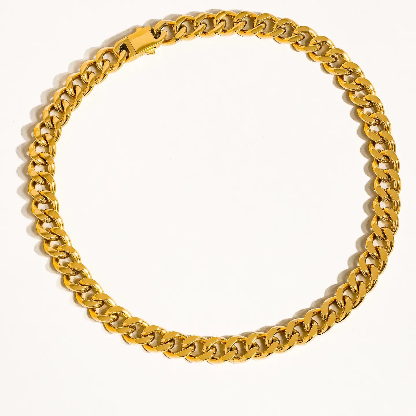 18k Gold Non-Tarnish Classic Bold Chain Necklace