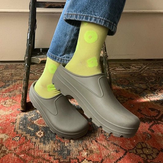 Celeste Crew Socks - Sunny Yellow & Neon