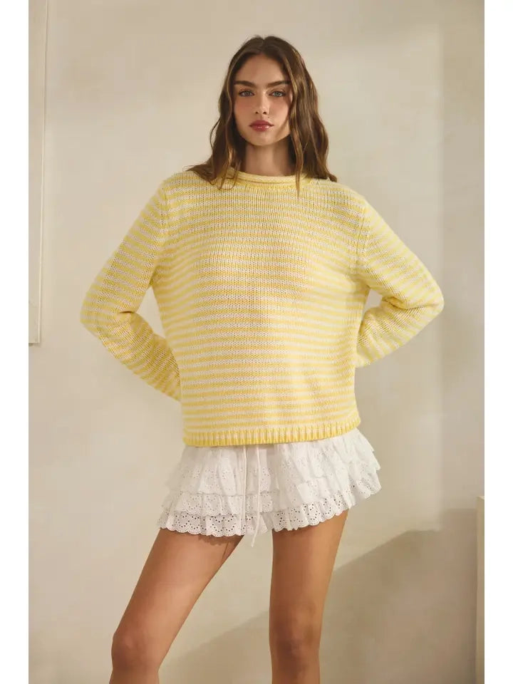 Everyday Cozy Stripe Knit Sweater