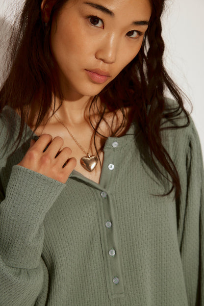 Quinn Knit Thermal Henley