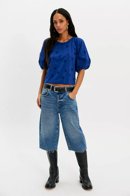 Jessie Eyelet Tee