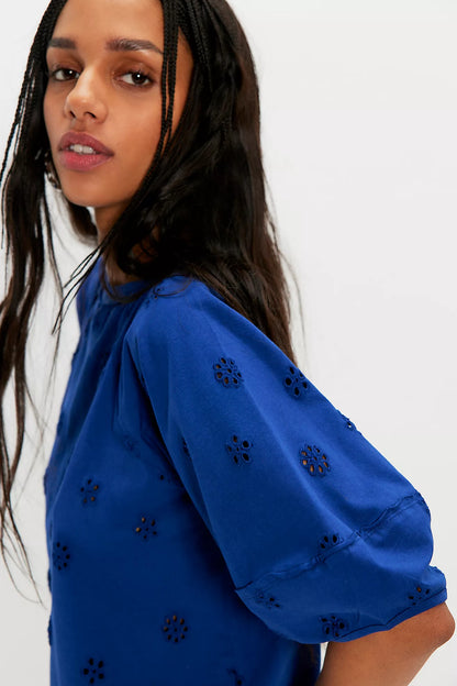 Jessie Eyelet Tee