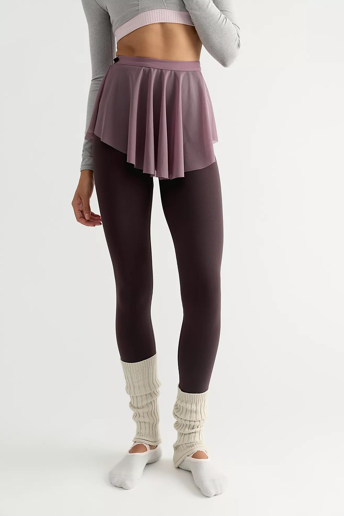 Retro Short Leg Warmers - Winter White