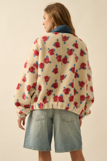 Sherpa Denim Pullover