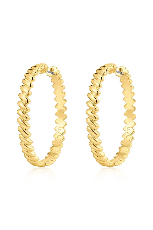 The Snake Chain Hoops